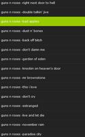 All songs guns n roses captura de pantalla 1