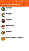 Top 6 Desserts Recipes Hindi Affiche