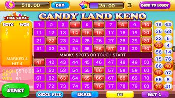 Free Keno Games - Candy Bonus تصوير الشاشة 2