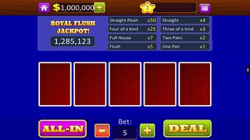 Video Poker Progressive Payout capture d'écran 1