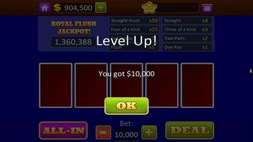 Video Poker Progressive Payout capture d'écran 2