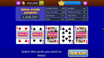 Video Poker Progressive Payout capture d'écran 3