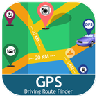 GPS Driving Route Finder - Near By Places on Maps 图标