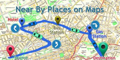 GPS Driving Route Finder - Near By Places on Maps 스크린샷 2