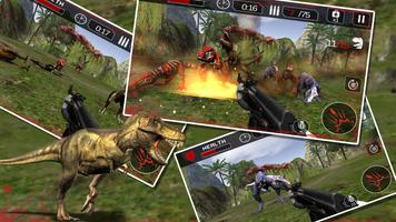 恐竜ハンター致命的なシューティングゲーム ポスター