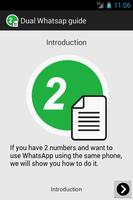 Dual Whatsap guide poster