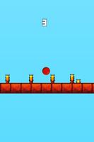 Red Bouncing Ball Jump Spikes Cartaz