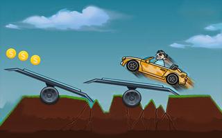 Hill Climb Car 2D الملصق