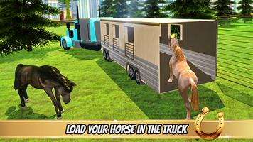 Transporter Truck Horse Stunts poster