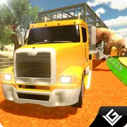 Zoo-Tier Transport Truck 3D