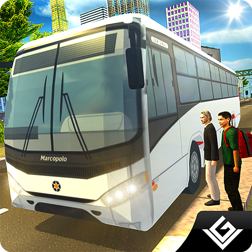 Città Tousrist Bus moderno 3D