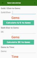 Clash Gems Calculator and Maps 2018 capture d'écran 2