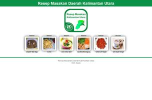 Poster Resep Masakan Kalimantan Utara