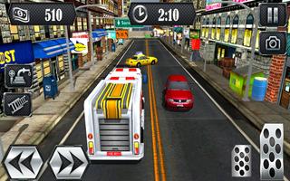 911 Fire Truck Rescue Sim 3D ảnh chụp màn hình 1