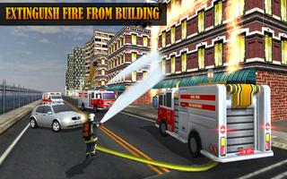 911 Fire Truck Rescue Sim 3D syot layar 2