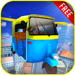 Flying Tuk Tuk Rickshaw Sim 3D