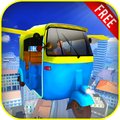 Flying Tuk Tuk Rickshaw Sim 3D
