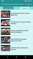 GYM Workout Challenge VIDEOs - Viral Fitness Clips capture d'écran 1
