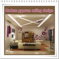 Modern gypsum ceiling design poster