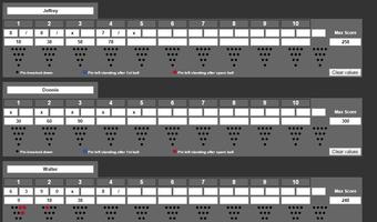Bowling Score Sheet captura de pantalla 2