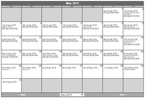 Jewish Calendar Screenshot 1