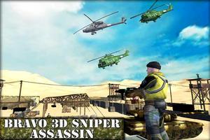 Bravo 3D Sniper Assassin Affiche