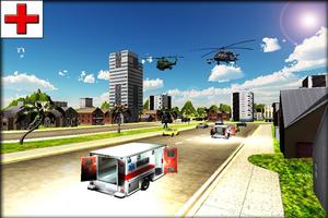 برنامه‌نما 911 City Ambulance Rescue 3D عکس از صفحه