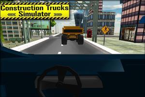 3D Construction Trucks Driver capture d'écran 3