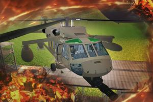Gunship Helicopter Air Battle Plakat