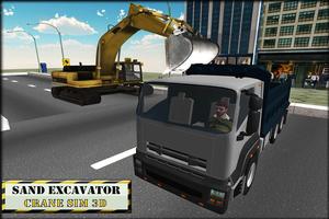 Sand Excavator Crane Sim 3D capture d'écran 3