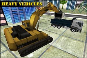 برنامه‌نما Sand Excavator Crane Sim 3D عکس از صفحه