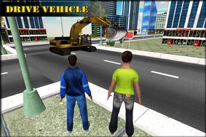 Sand Excavator Crane Sim 3D screenshot 2