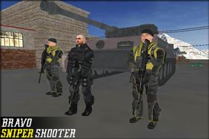 Sniper Fury Bravo Shooter 3D Affiche