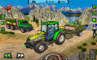 US Army Tractor Cargo 2018 – Offroad Game syot layar 1