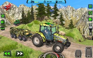 US Army Tractor Cargo 2018 – Offroad Game syot layar 2