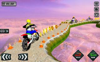 Impossible Trial Moto Bike Stunt 3D Free Racing Ekran Görüntüsü 1