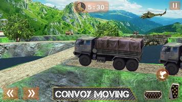 Army Cargo Truck Off-road Drive Affiche