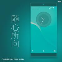 1 Schermata XPERIA ON | O Cyan Theme