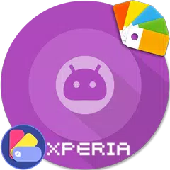 O Purple - XPERIA ON™索尼手機主題 APK 下載