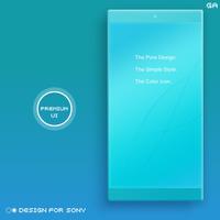 COLOR™ Theme | CYAN - Xperia poster