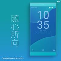 Theme XPERIA ON | Be Blue 스크린샷 3