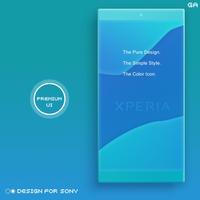 Theme XPERIA ON | Be Blue پوسٹر