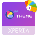 APK Theme XPERIA ON| Be Purple