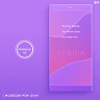Theme XPERIA ON| Be Purple plakat