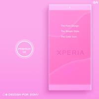Theme XPERIA ON | Be Red پوسٹر
