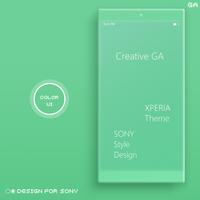 COLOR™ XPERIA Theme |GREEN テーマ ポスター