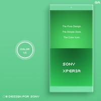 COLOR™ XPERIA Theme | GREEN اسکرین شاٹ 1