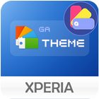 GALAXY XPERIA Theme |JUST BLUE icon