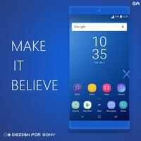 GALAXY XPERIA Theme |JUST BLUE ภาพหน้าจอ 2