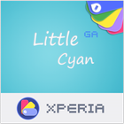 LITTLE™ XPERIA Theme | CYAN icône